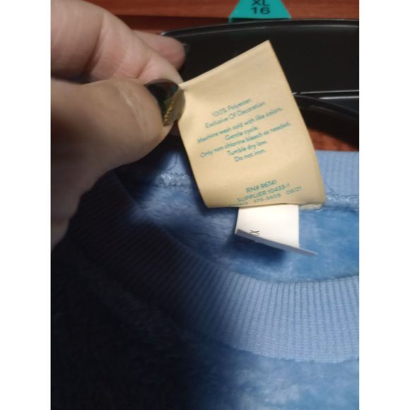 NWT Thereabouts girls soft fuzzy light blue sweater size 16 large - Picture 4 of 5
